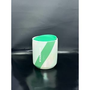NWT STARBUCKS 2022 Holiday Pearl Pink & Mint Ceramic Mug